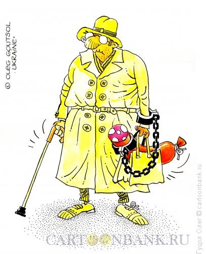 Карикатура: Фельдегерь на пенсии, Гуцол Олег