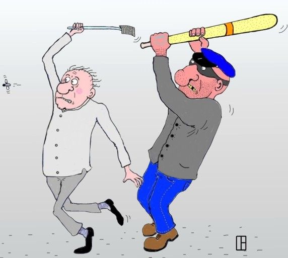 Карикатура: Убийцы, Олег Тамбовцев