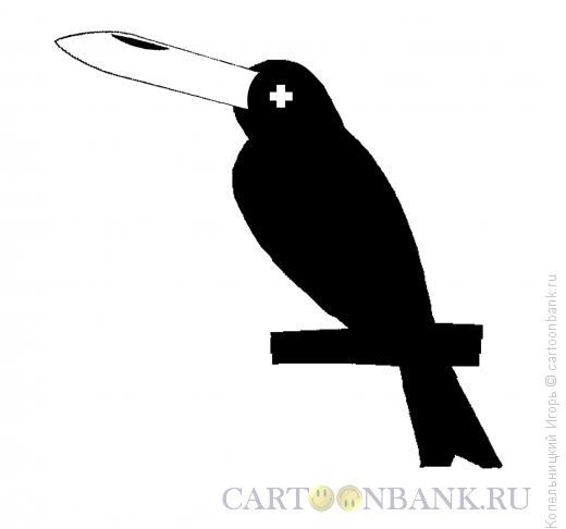 Карикатура: Клюв птицы, Копельницкий Игорь