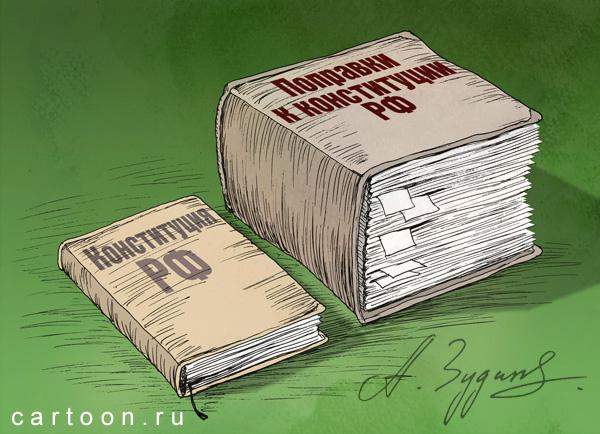 Карикатура: Основной закон и поправки, Зудин Александр
