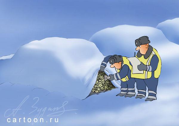Карикатура: Зима, Зудин Александр