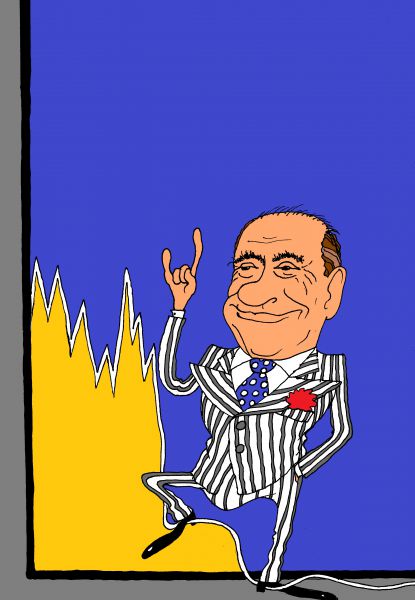 Карикатура: Берлускони, михаил ларичев