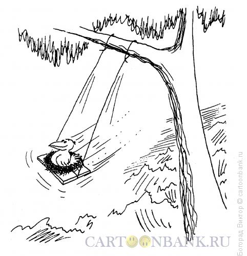 Карикатура: Качели, Богорад Виктор