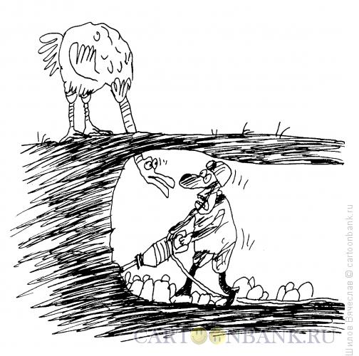 Карикатура: Встреча, Шилов Вячеслав