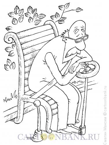 Карикатура: Шофер-пенсионер, Смагин Максим