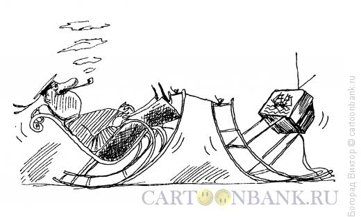 Карикатура: Довольный телезритель, Богорад Виктор
