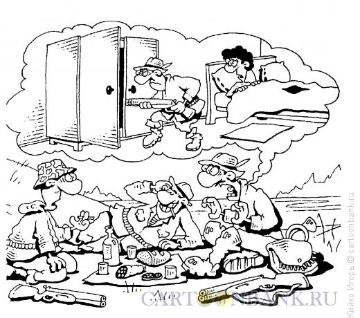 Карикатура: Охотничьи байки, Кийко Игорь