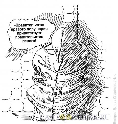 Карикатура: Полушария, Богорад Виктор