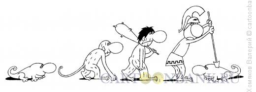 Карикатура: Эволюция, Хомяков Валерий