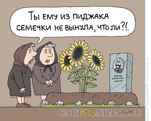 Карикатура: Подсолнухи, Иванов Владимир