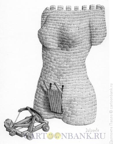 Карикатура: замок-женщина, Далпонте Паоло
