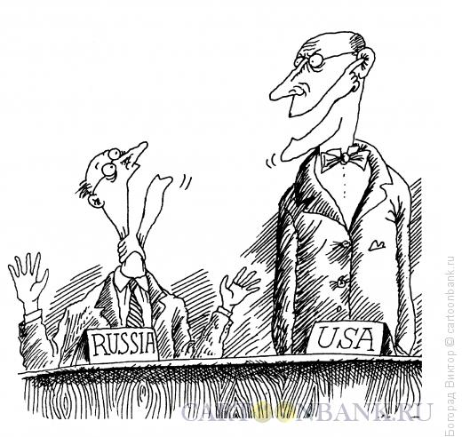 Карикатура: На переговорах, Богорад Виктор