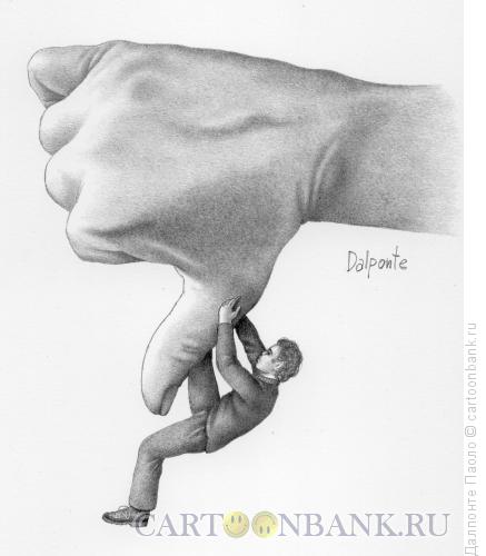 Карикатура: Палец вниз, Далпонте Паоло