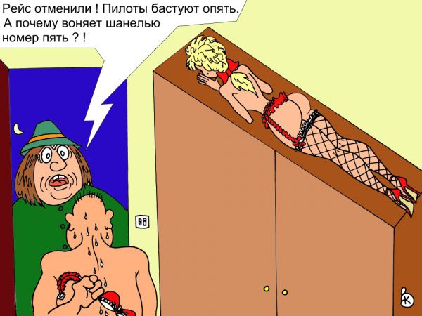 Карикатура: Авиация подвела, Валерий Каненков
