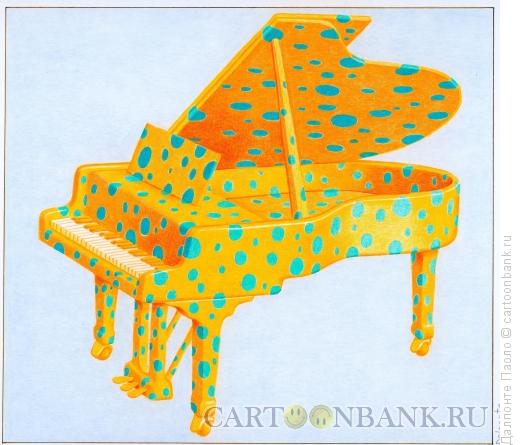 Карикатура: рояль в горошек, Далпонте Паоло