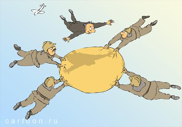 Карикатура: Полет, Зудин Александр
