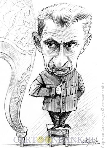 Карикатура: Керенский Александр, премьер временного правительства, Сергеев Александр