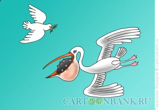Карикатура: Птица войны, Тарасенко Валерий