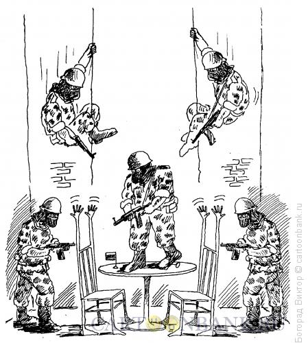 Карикатура: Захват переговорщиков, Богорад Виктор