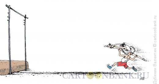 Карикатура: Балет и спорт едины, Дубинин Валентин