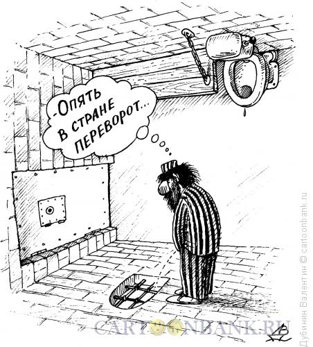 Карикатура: Переворот, Дубинин Валентин
