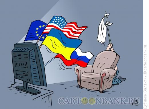 Карикатура: Флаги, Дубинин Валентин