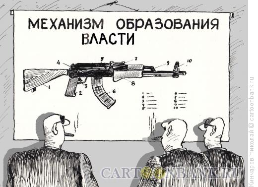 Карикатура: Власть и оружие, Кинчаров Николай