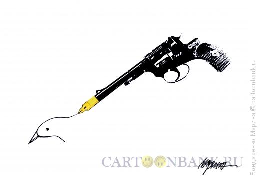Карикатура: Револьвер и Перо, Бондаренко Марина