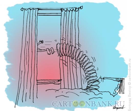 Карикатура: Утренняя пружина, Богорад Виктор