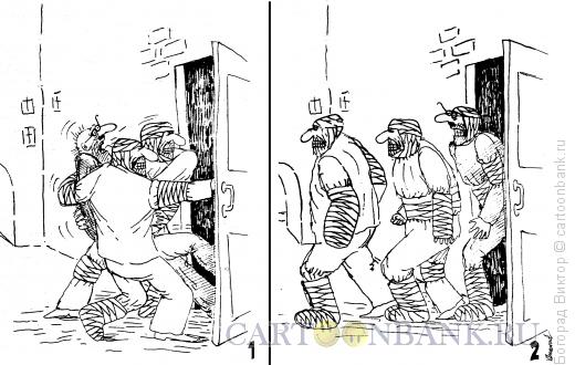 Карикатура: Агрессия-заразная болезнь, Богорад Виктор