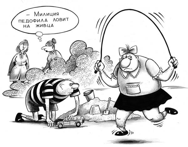 Карикатура: На живца, Сергей Корсун