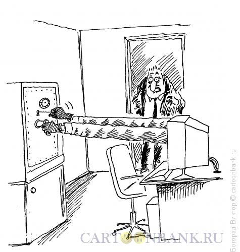 Карикатура: Компьютерный взлом, Богорад Виктор