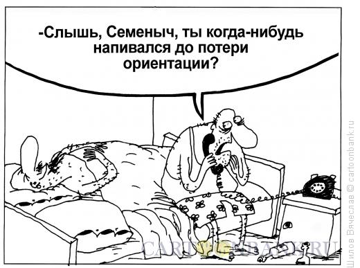 Карикатура: Потеря ориентации, Шилов Вячеслав