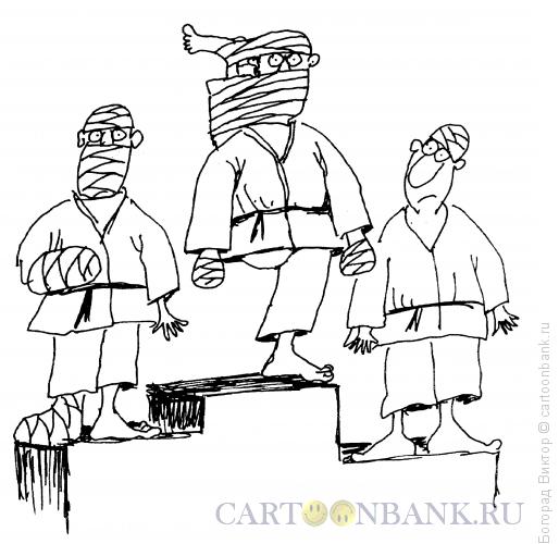 Карикатура: Победитель-каратист, Богорад Виктор