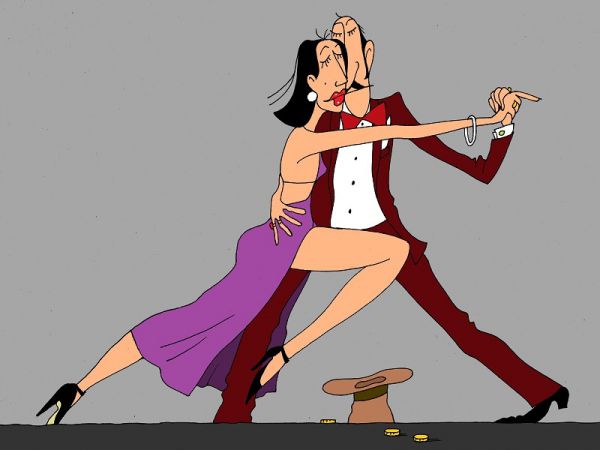 Карикатура: танго, михаил ларичев