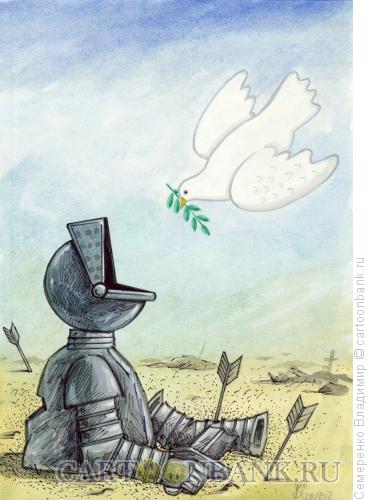 Карикатура: Голубь мира, Семеренко Владимир
