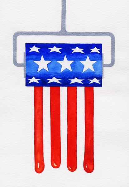 Карикатура: Американский валик, Ignat