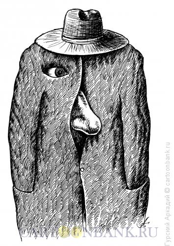 Карикатура: нос, Гурский Аркадий