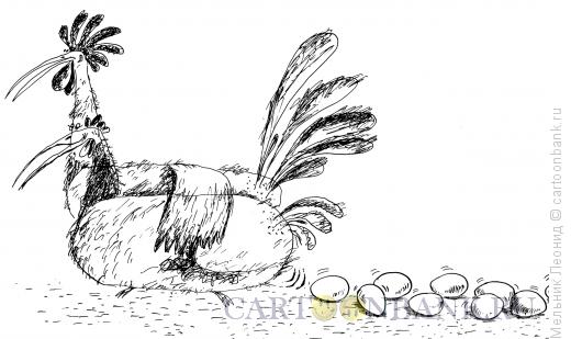 Карикатура: Смешные веселые куры (серия), Мельник Леонид