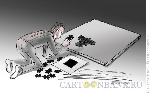 Карикатура: черный квадрат2, Макаров Игорь