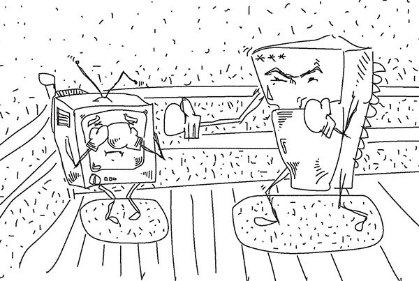 Карикатура: Борьба Холодильника с Телевизором, C1