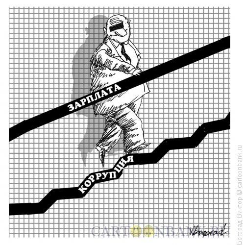 Карикатура: Вверх по чиновничьей лестнице, Богорад Виктор