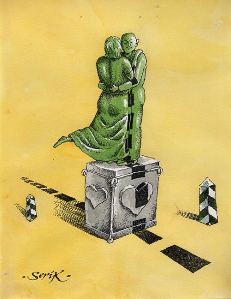 Карикатура: Границе чувства не подвластны, Кир Непьющий