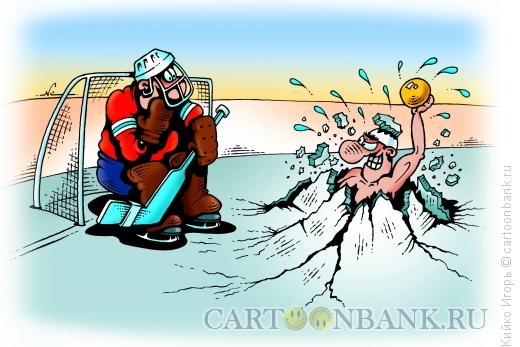Карикатура: Водное поло и хоккей, Кийко Игорь