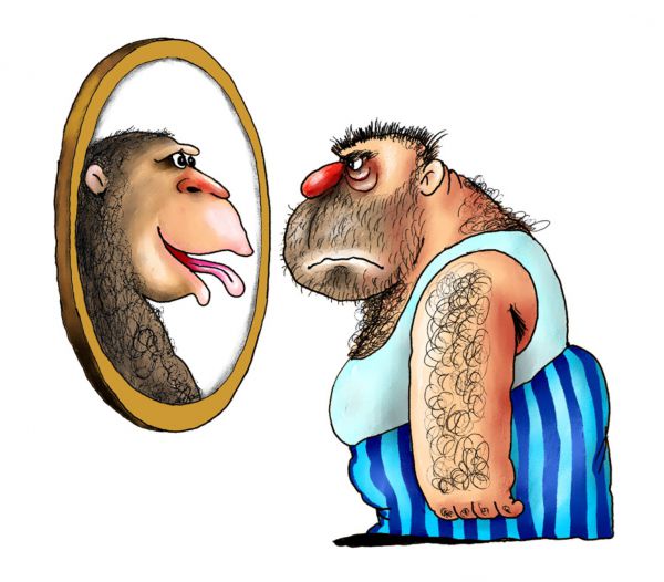 Карикатура: обезьяна5, Ануфриев