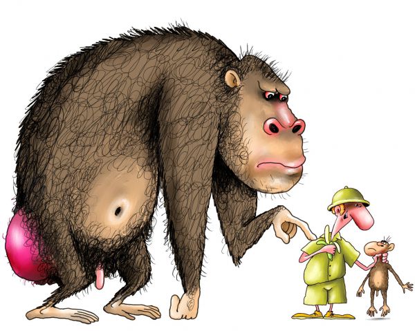 Карикатура: обезьяна6, Ануфриев
