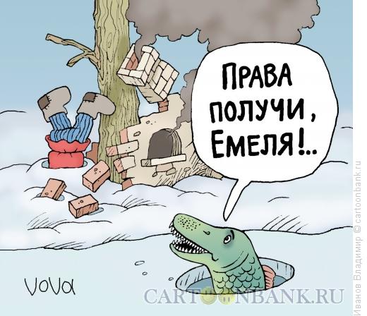 Карикатура: Права получи!, Иванов Владимир