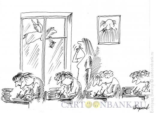 Карикатура: Школьное сочинение, Богорад Виктор