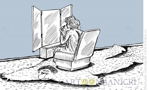 Карикатура: Коврик для ног, Мельник Леонид