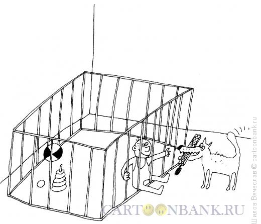Карикатура: Собака с напильником, Шилов Вячеслав